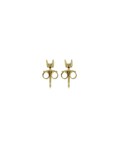 18CT Y/G TRAD EAR MOUNT 15pt